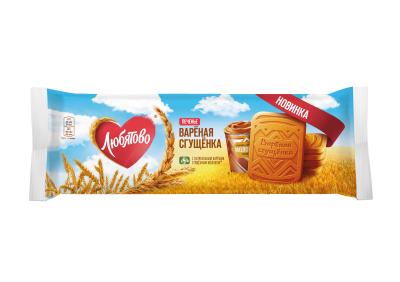 Любятово Печенье сах. 220г Вареная сгущенка