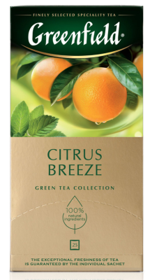 ГринФилд Чай  25пак. Цитрус Бриз зелен.