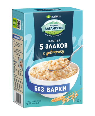Гудвилл Хлопья 5 злаков 400г