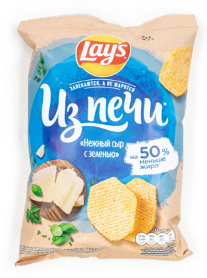 Лейз Чипсы  81г Из Печи Нежный сыр, зелень ДСП