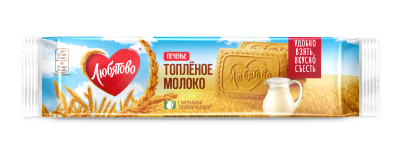 Любятово Печенье сах.  91г Топленое молоко