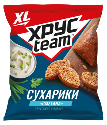Хрустеам Сухарики 100г Сметана