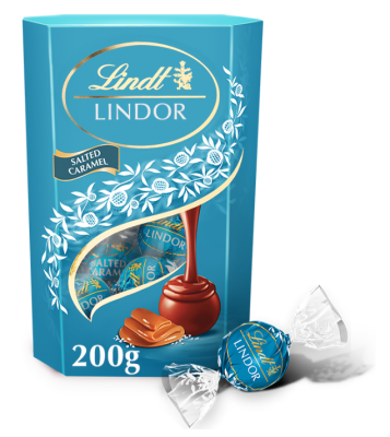 Линдор Конфеты 200г шоколадные соленая карамель