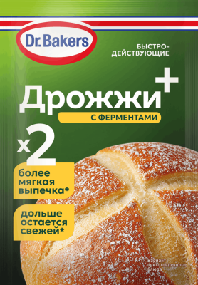 Д-р Бейкерс Дрожжи+ 8г с ферментами