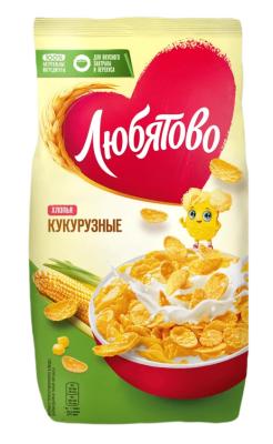 Любятово Хлопья кукурузные 300г