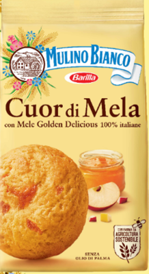 Куор Ди Мела Печенье 250г сдобное с яблочной начинкой