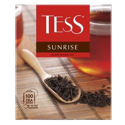 Тесс Чай 100пак. Sunrise, black tea, 1,8г