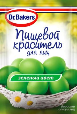 Д-р Бейкерс Пищевой краситель д/яиц 5мл жидкий зеленый