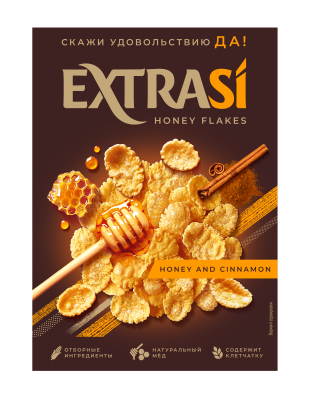 Келлогг’с Экстраси Хлопья кукурузные 250г с медом и корицей