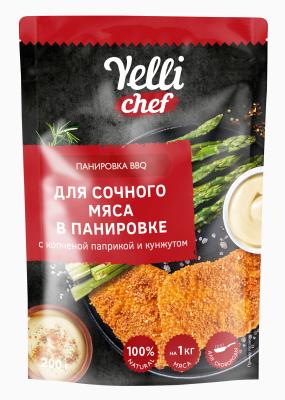 Ели Шеф Панировка BBQ 200г для сочного мяса в панировке с копченой паприкой и кунжутом