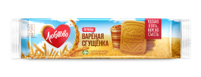 Любятово Печенье сах.  88г Вареная сгущенка