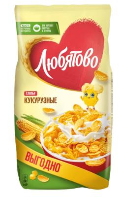 Любятово Хлопья кукурузные 600г