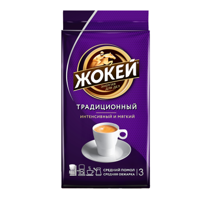 Жокей Кофе молот. 450г Традиционный в/у