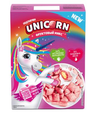 Келлогг’с Юникорн Подушечки 200г с начинкой со вкусом Фруктовый микс