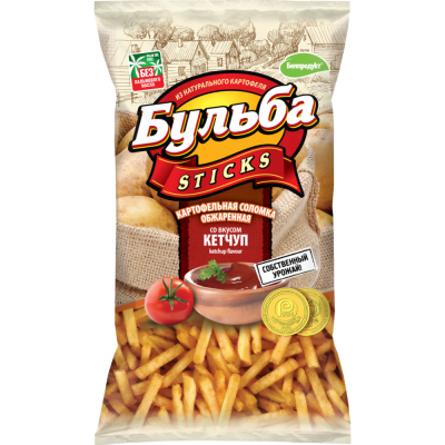 Бульба Стикс Соломка 75г со вкусом кетчупа