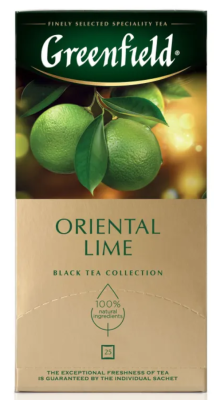 ГринФилд Чай  25пак. Ориентал Лайм черн.