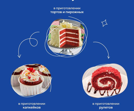 Д-р Бейкерс Смесь для бисквита 35г Красный бархат
