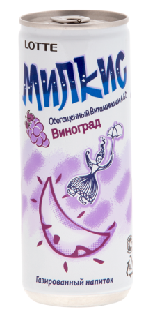 Лотте Напиток б/а 250мл Милкис-Виноград