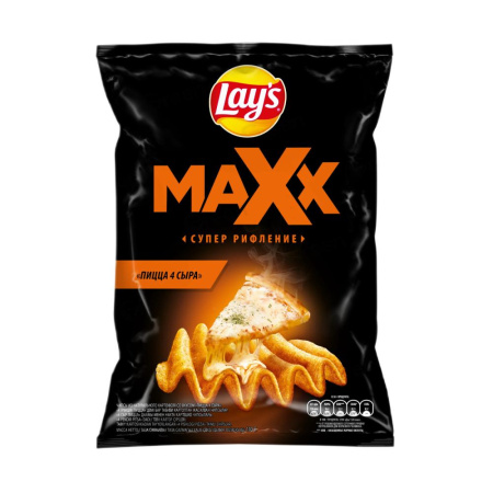 Лейз Чипсы 100г Макс Пицца 4 сыра ДСП