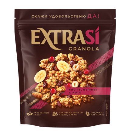 Келлогг’с Экстраси Гранола-Мюсли 300г Хрустящая с фруктами, ягодами и орехами