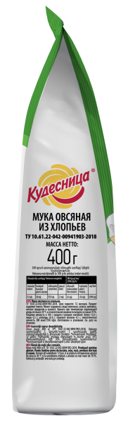 Кудесница Мука 400г овсяная