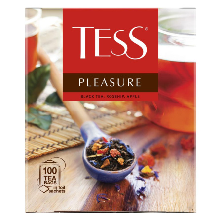 Тесс Чай 100пак. Pleasure, black tea