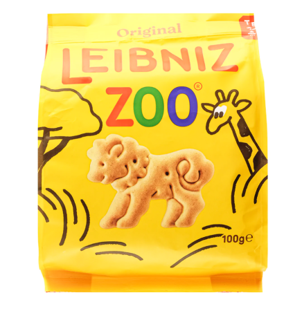 Лейбниц печенье 100г Leibniz Zoo оригинальное