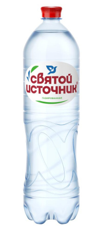 Святой Источник Вода 1,5л питьевая газ.