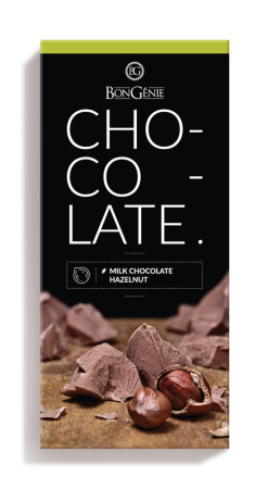 Бонжени Шоколад 85г молочный с фундуком Бонжени Шоколад 85г молочный с фундуком